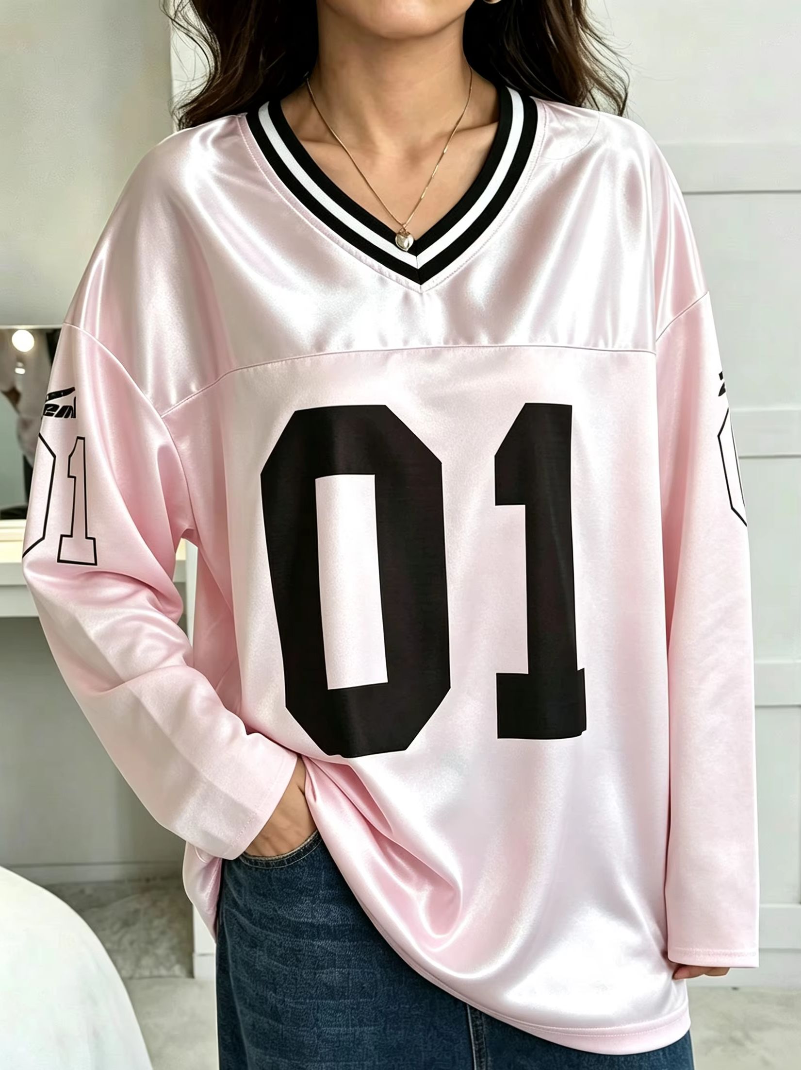 Vintage Fashion Streetwear - Męska Damska Koszulka z Długim Rękawem