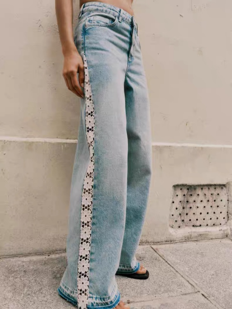Retro Vintage Korean Fashion - Spodnie jeansowe damskie 2026 Ropa Y2K