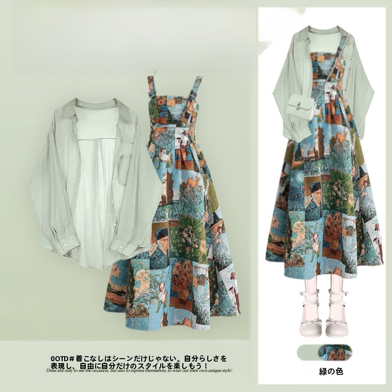 French Vintage Fashion - Letnia damska koszula chroniąca przed słońcem,