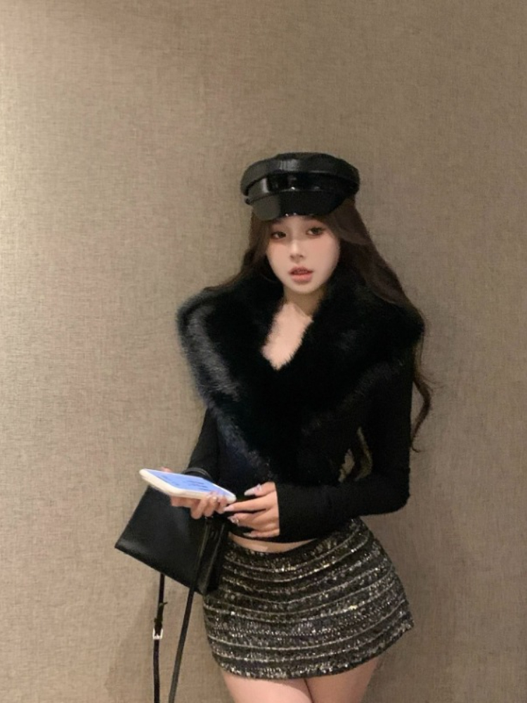 Retro Vintage Korean Fashion - Amerykańskie swetry vintage w stylu hot