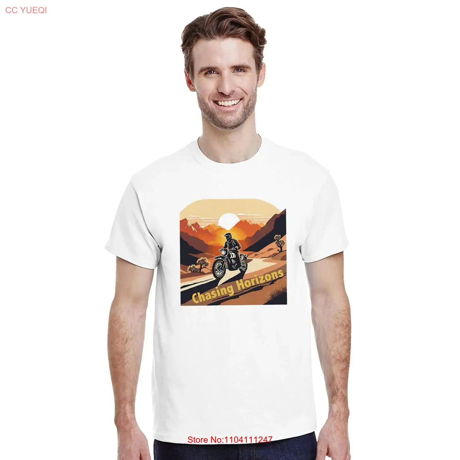 Vintage Vibes Fashion - Koszulka motoravonturier De horizon najagen Adventure