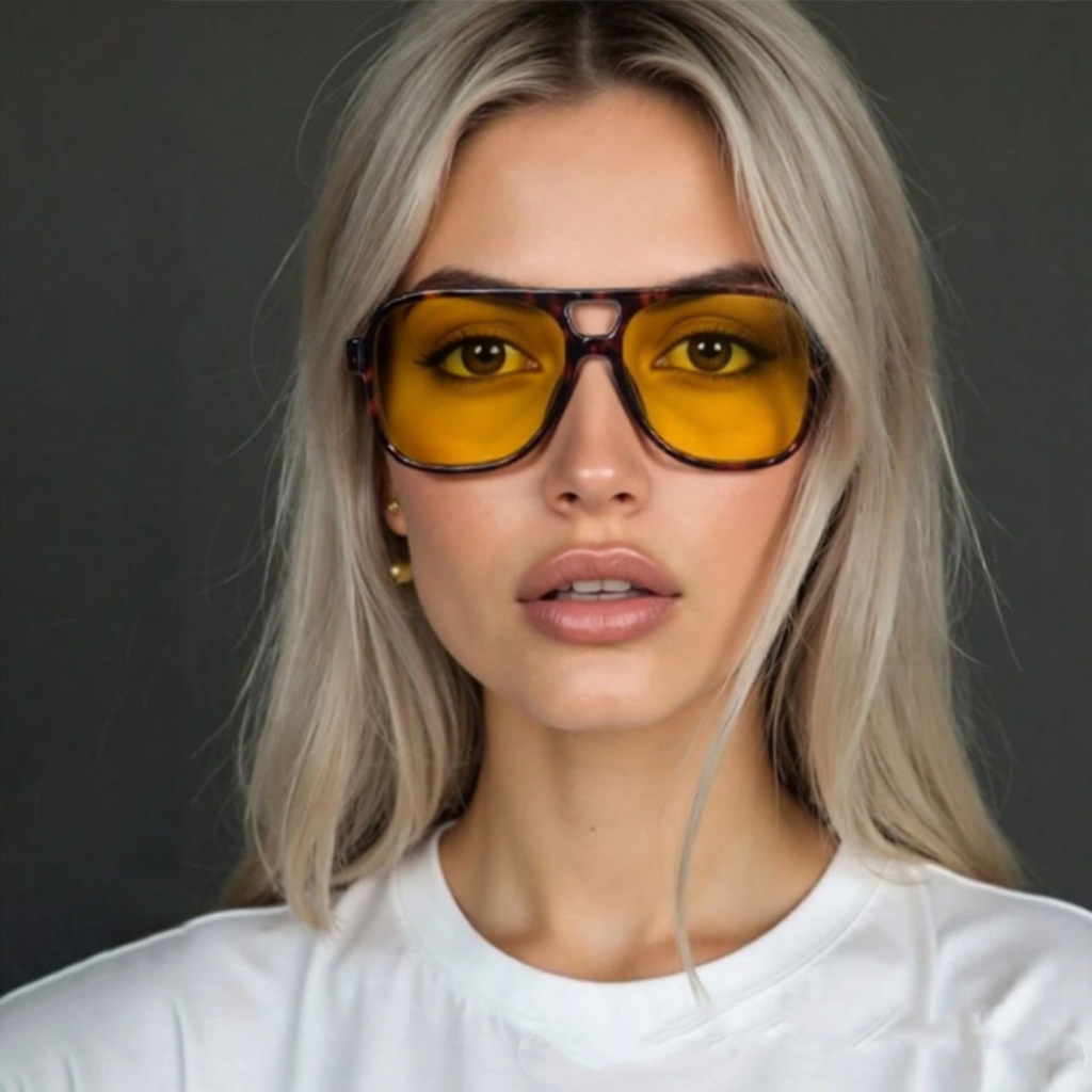 Vintage Fashion Streetwear - Nowe Klasyczne Okulary Przeciwsłoneczne Pilotki z