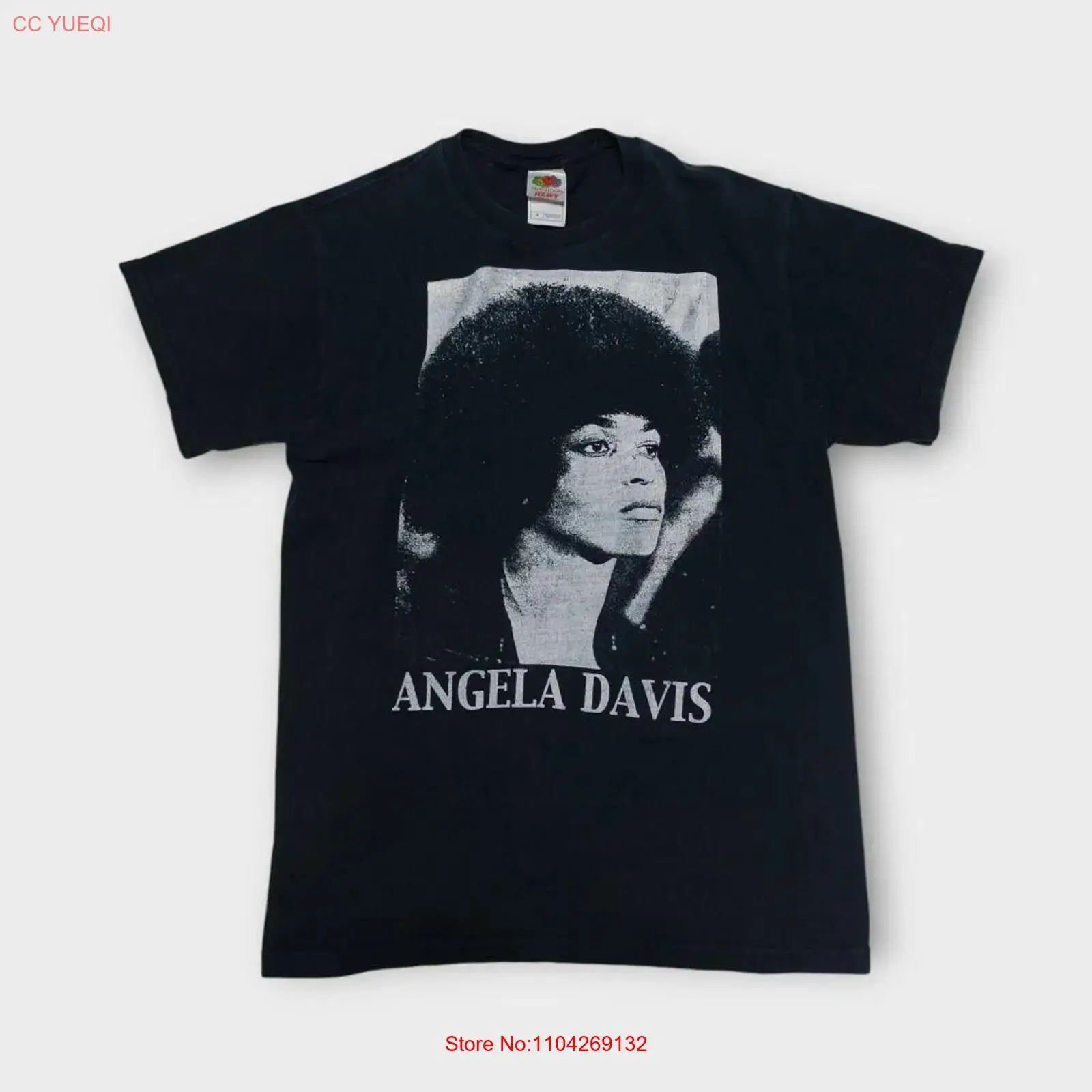 Vintage Fashion Knitwear - Rzadka koszulka Angela Davis z lat