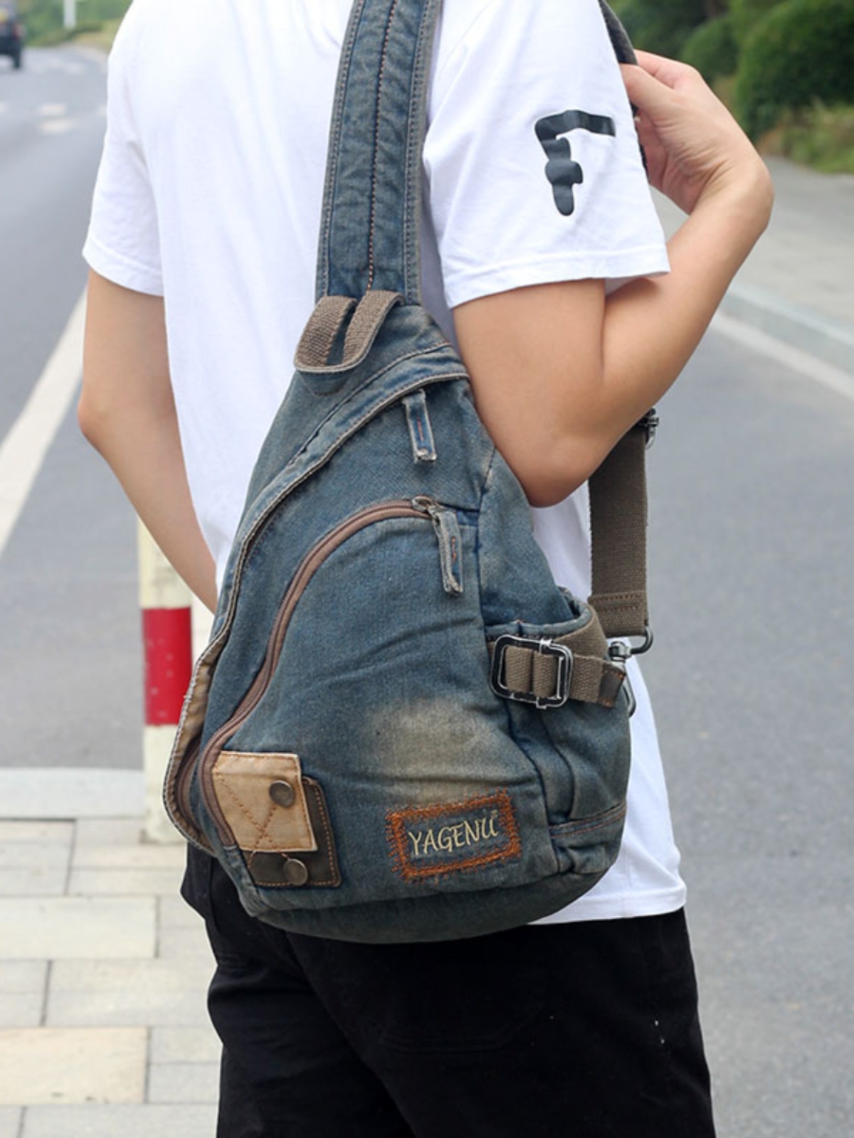 Retro Denimowa Torba Crossbody – Retro Vintage Korean Fashion recenzja i cena