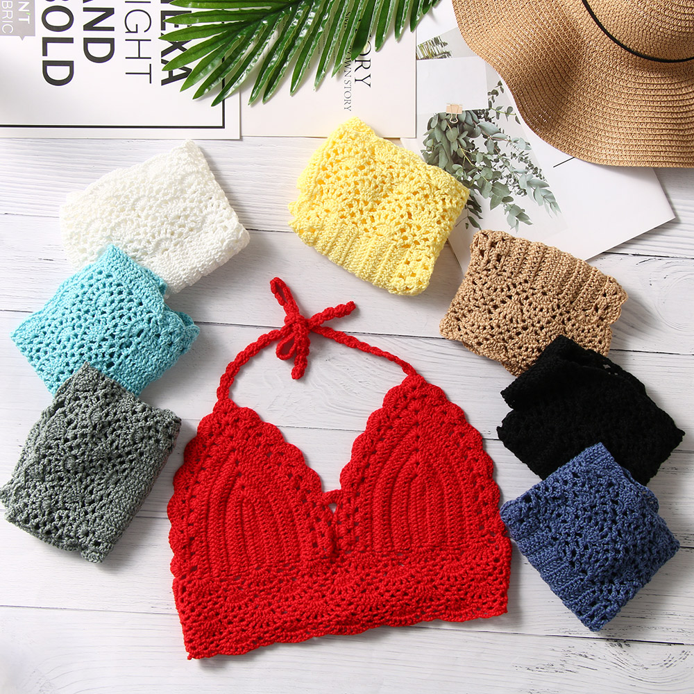 Nowy seksowny bikini krótki to – Crochet Top Boho recenzja i cena