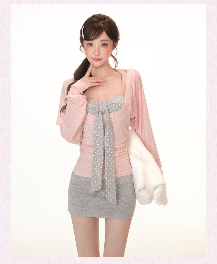 Komplety bluz w stylu vintage  – Retro Vintage Korean Fashion recenzja i cena