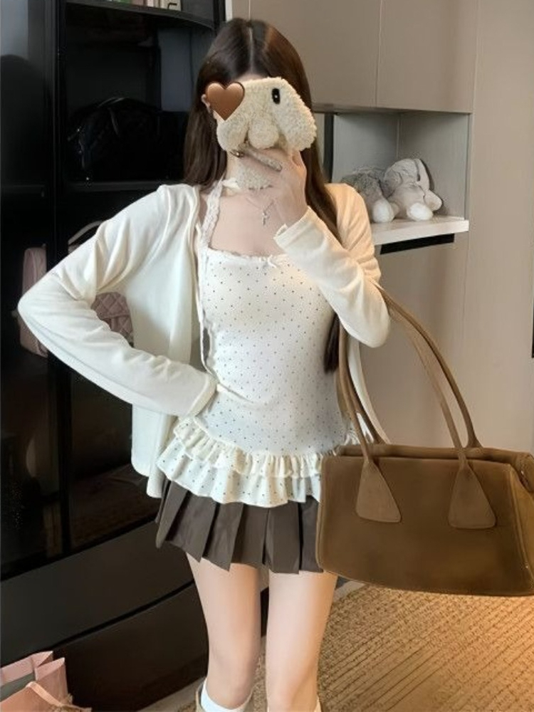 Komplety bluz w stylu vintage  – Retro Vintage Korean Fashion recenzja i cena