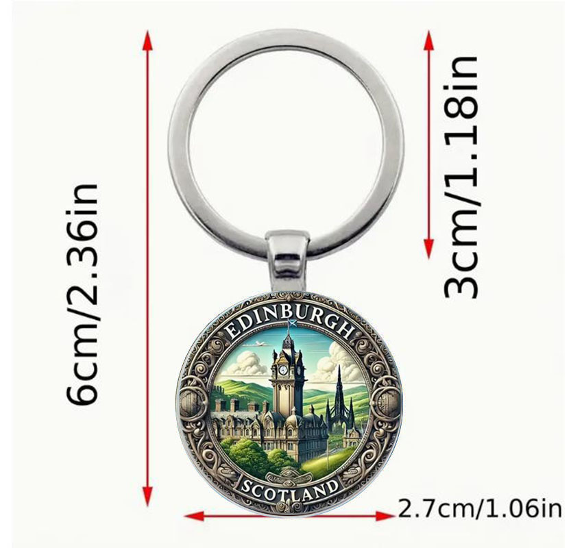Brelok szkocki z Edynburgiem,  – Vintage Fashion Edinburgh recenzja i cena