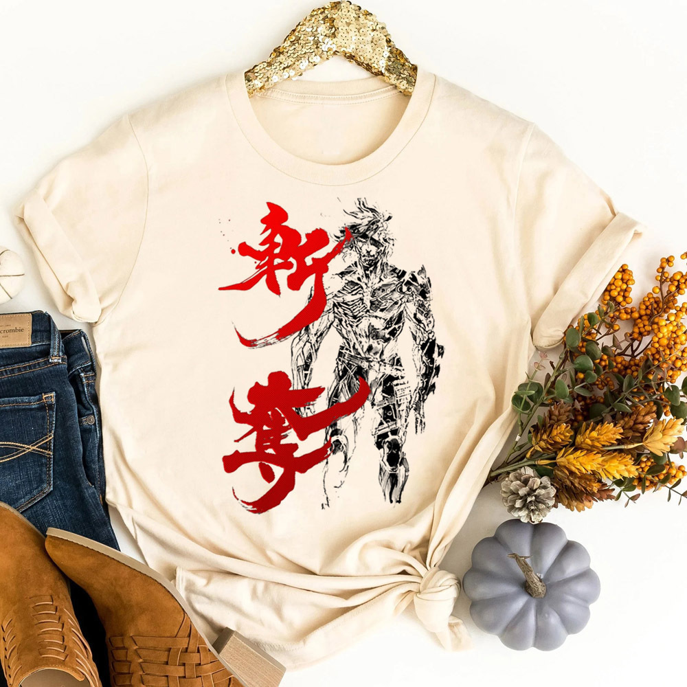 Koszulka Metal Gear Solid, mło – Retro Vintage Korean Fashion recenzja i cena